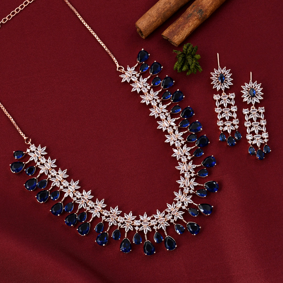 Classic Zircon Necklace Set