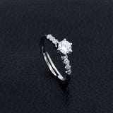 Classic Solitare 925 Silver Ring