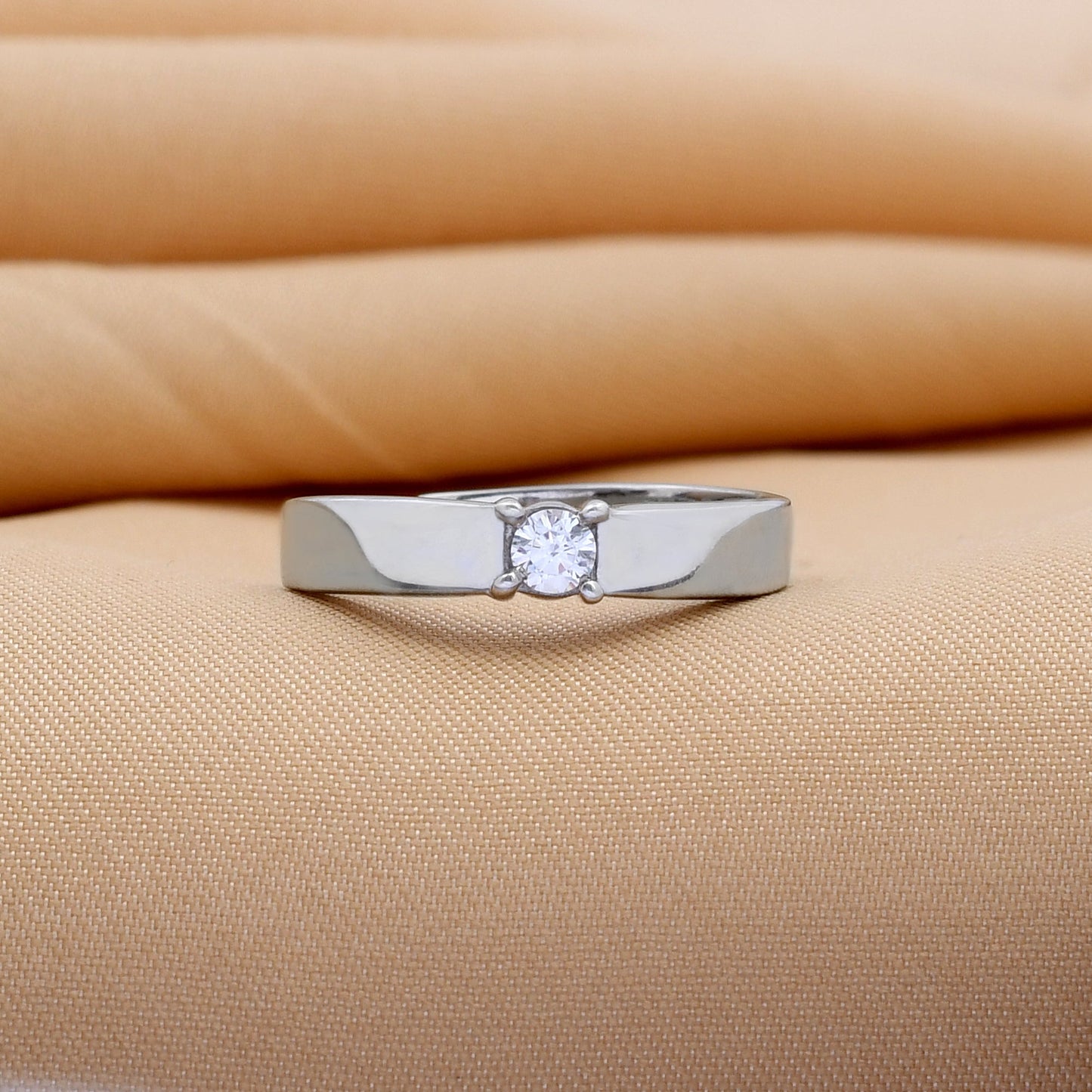 Single Stone 925 Sterling Silver Ring