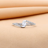 Sparkly Solitare 925 Silver Ring