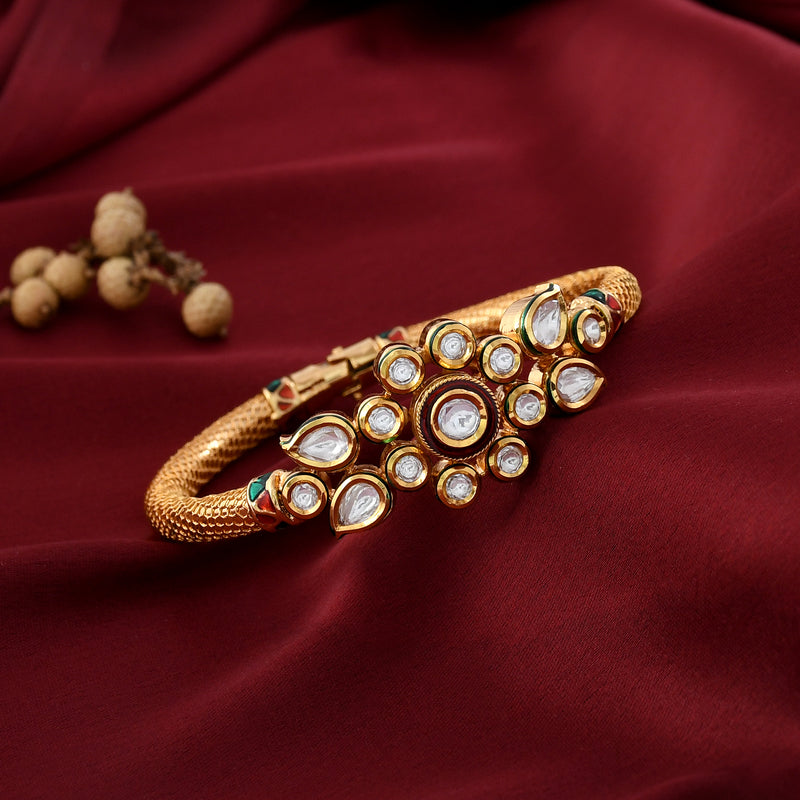 Gold Plated Indian Bollywood Style Kundan Red Bangles Bracelets 2.2 2.4 2.6  2.8 | eBay