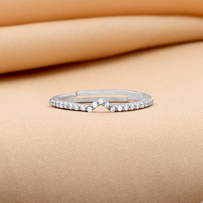 Shing Zircon 925 Sterling Silver Ring