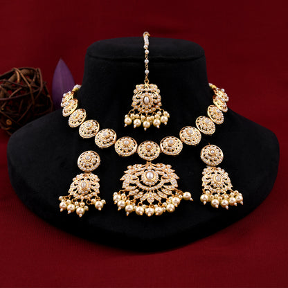 Royal Pearl Jadaau Necklace Set