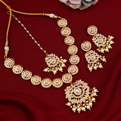 Royal Pearl Jadaau Necklace Set
