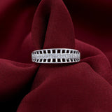 Grid Design 925 Sterling Silver Ring