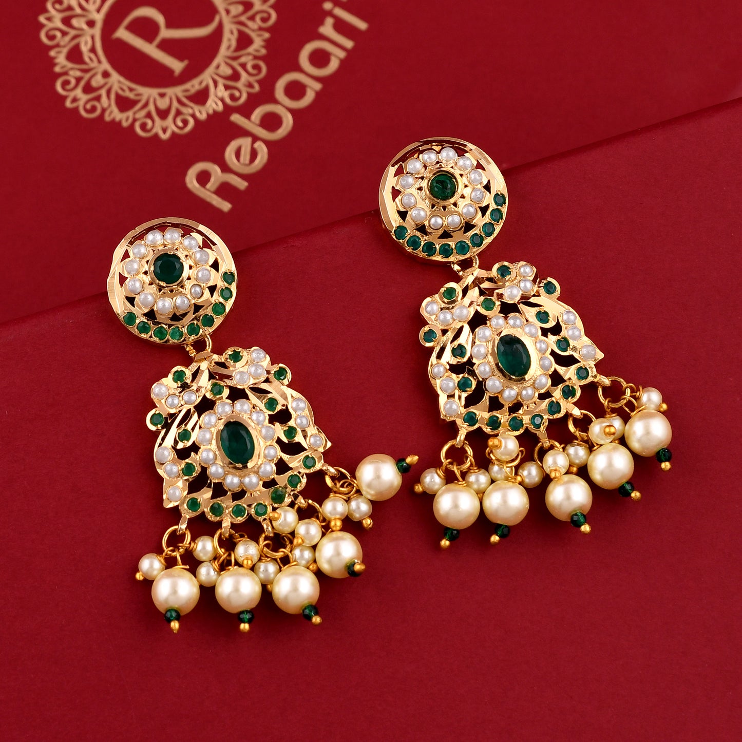 Royal Pearl Jadaau Necklace Set