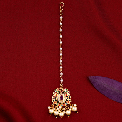 Royal Pearl Jadaau Necklace Set