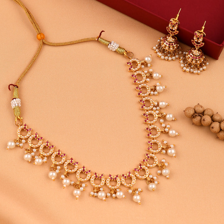 Traditional Jadaau Necklace Set