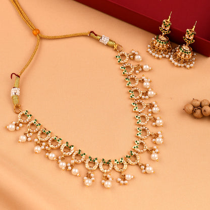 Traditional Jadaau Necklace Set