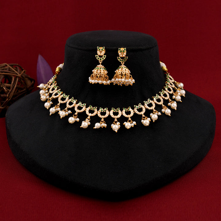 Traditional Jadaau Necklace Set