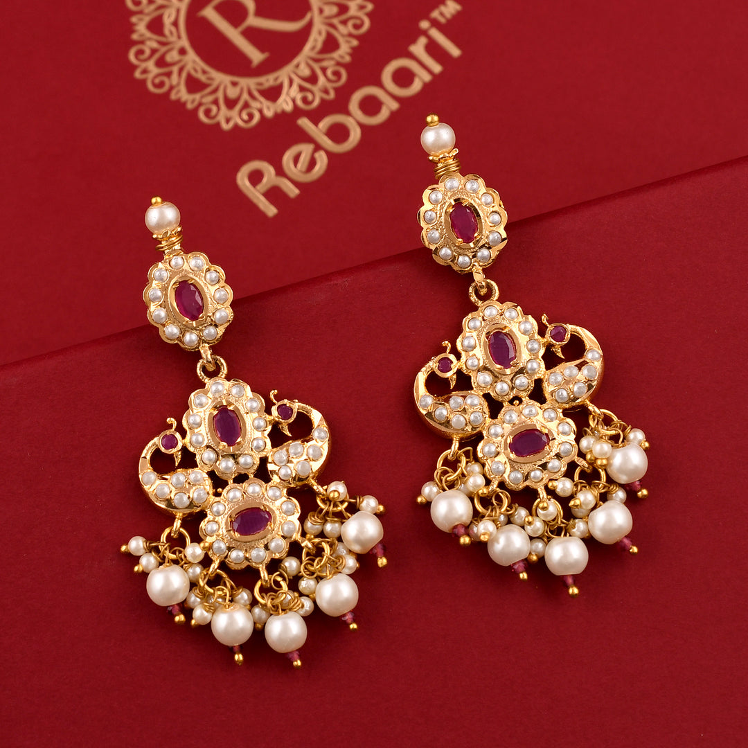 Elegant Gold Plated Jadaau Necklace Set