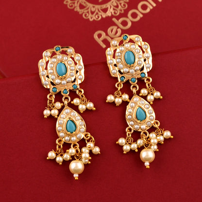 Turquoise Jadaau Necklace Set