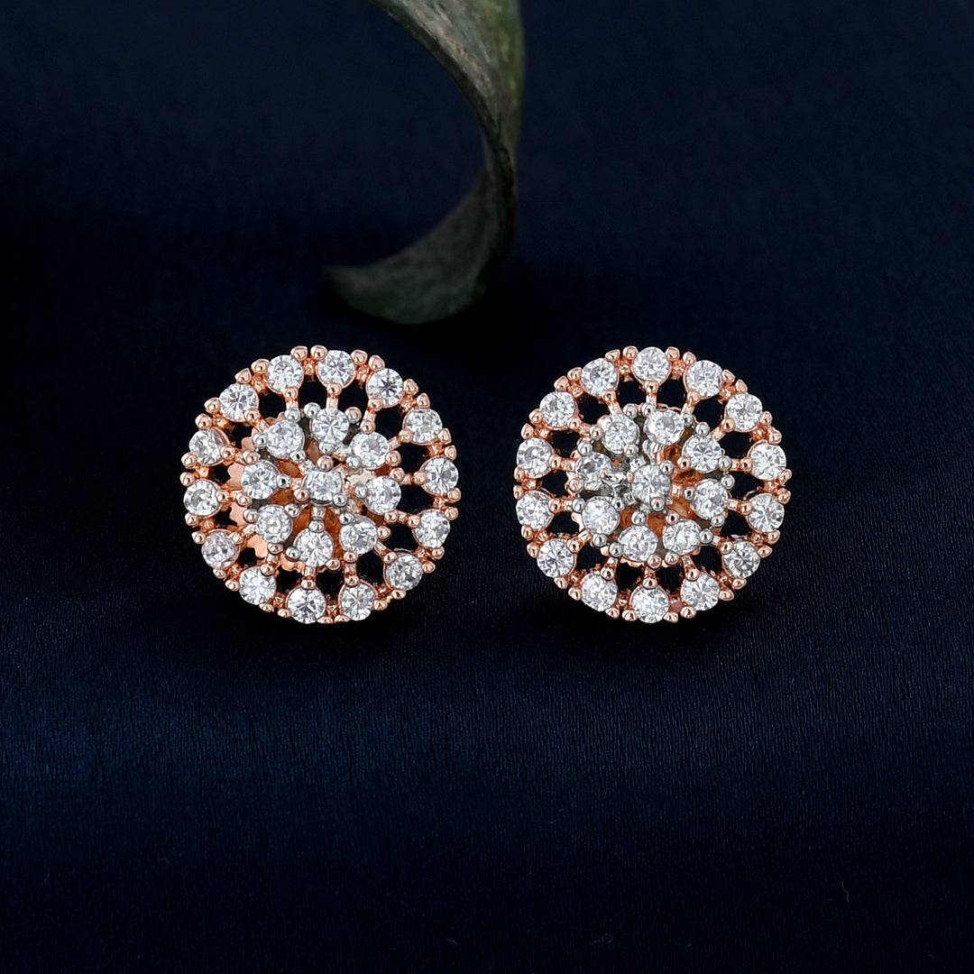 Flower Zircon Necklace Set