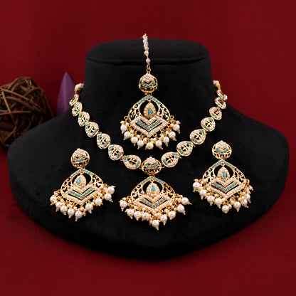 Jadaau Pearl Necklace Set