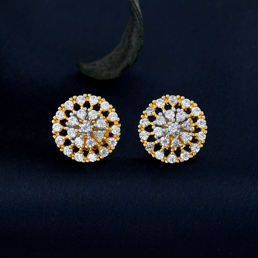 Flower Zircon Necklace Set