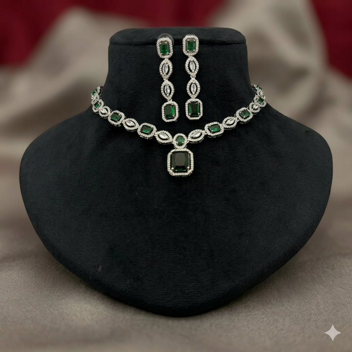 American Diamond Necklace Set