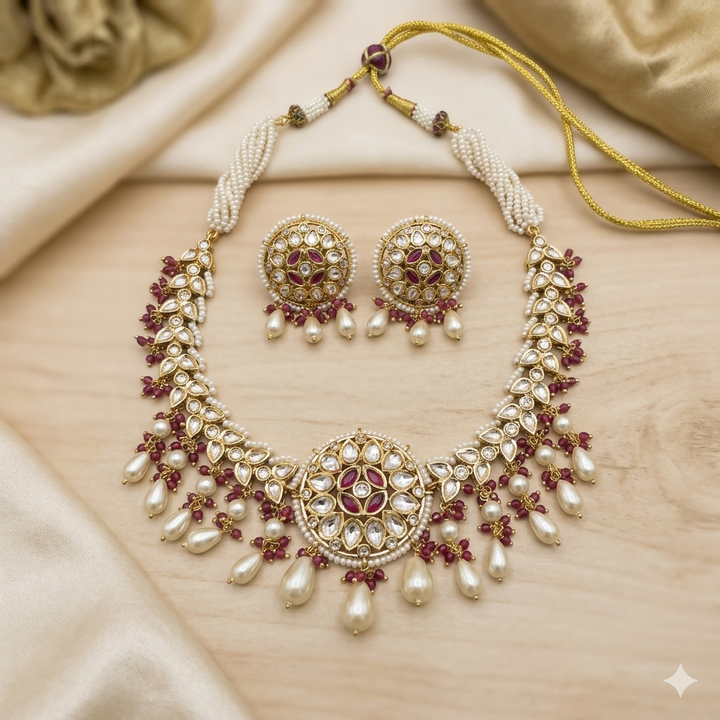 Unique Kundan Polki Choker Set
