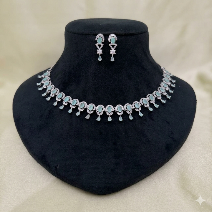 Designer Zircon Necklace Set