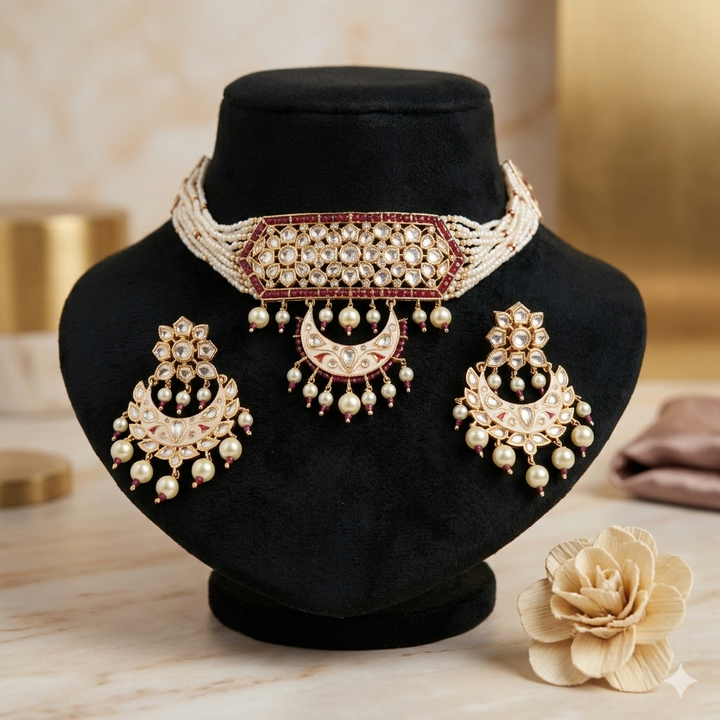 Royal Kundan Polki Choker Set