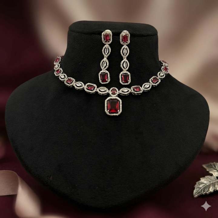 American Diamond Necklace Set