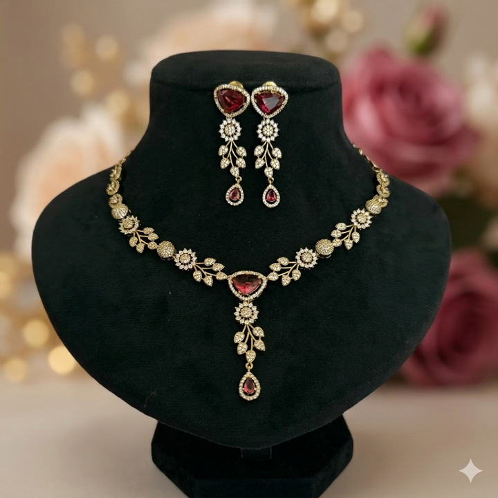 Classic Zircon Necklace Set
