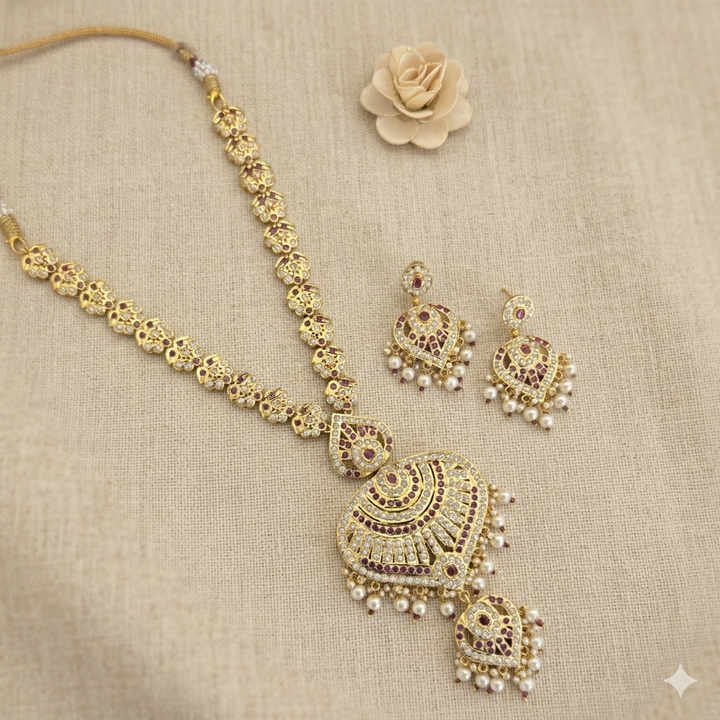 Jadau Long Necklace Set