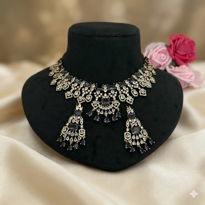Gold Plated Zircon Necklace Set