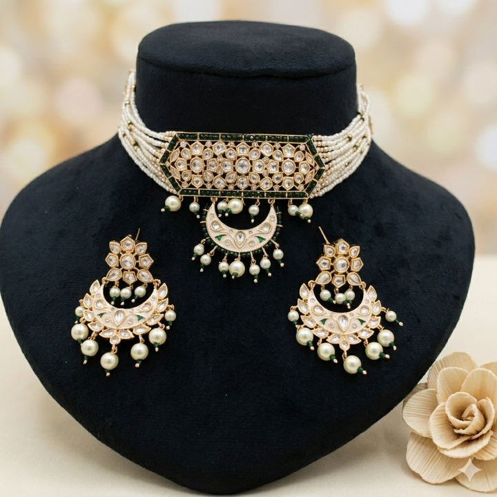 Royal Kundan Polki Choker Set