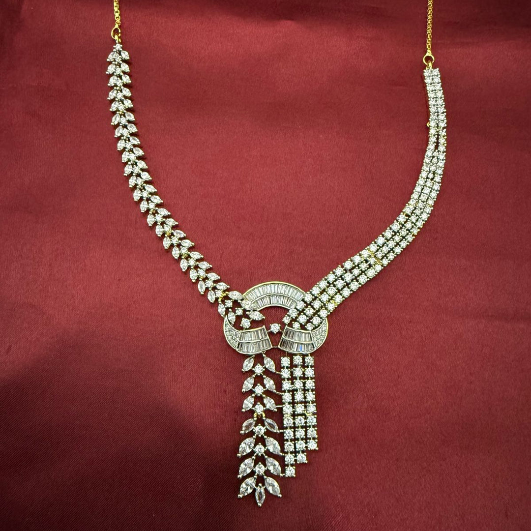 Gold Plated Zircon Necklace Set