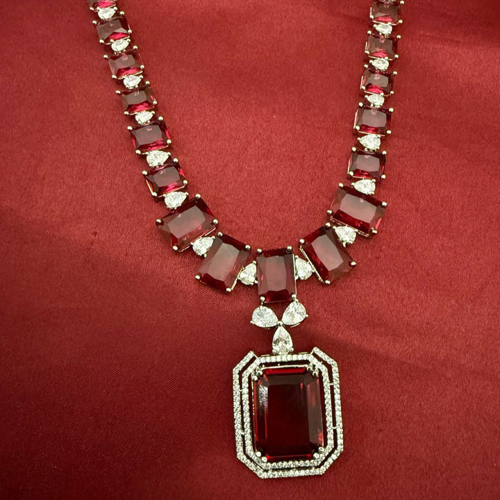 American Diamond Necklace Set