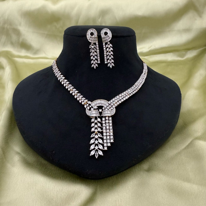 Gold Plated Zircon Necklace Set