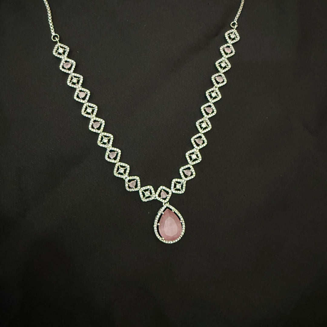 Peardrop Zircon Necklace Set