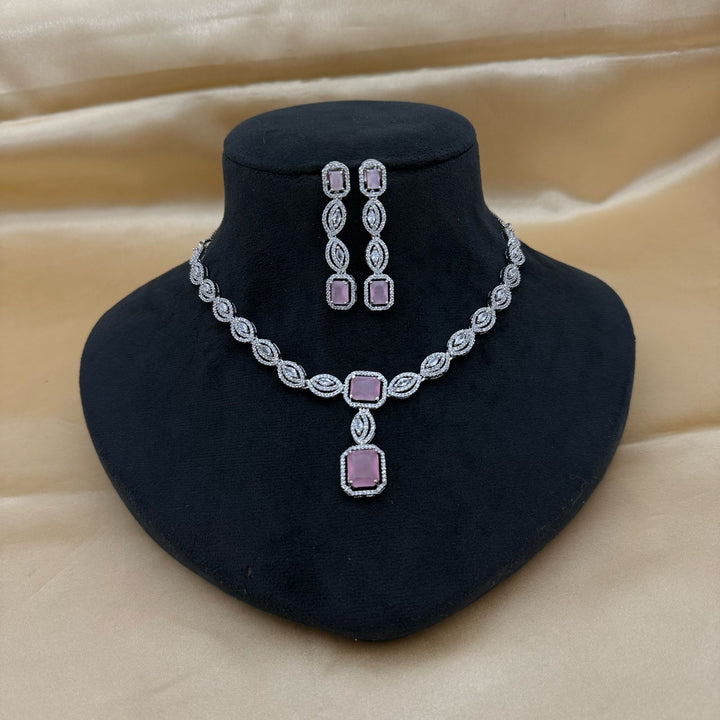 American Diamond Necklace Set