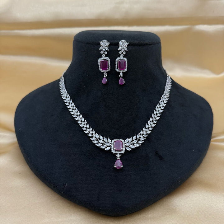 Cubic Zircon Necklace Set