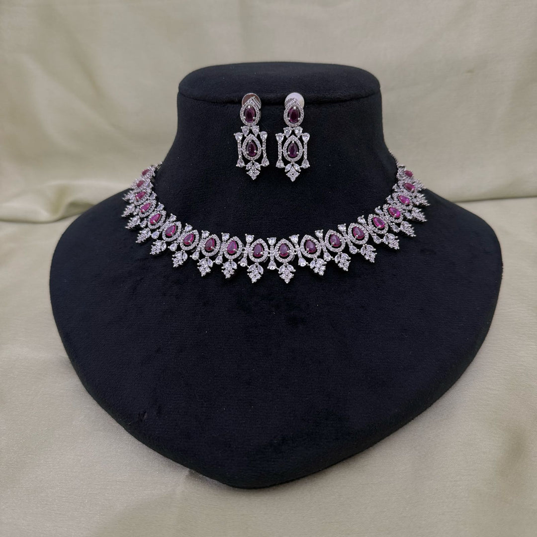 Emerald Zircon Necklace Set