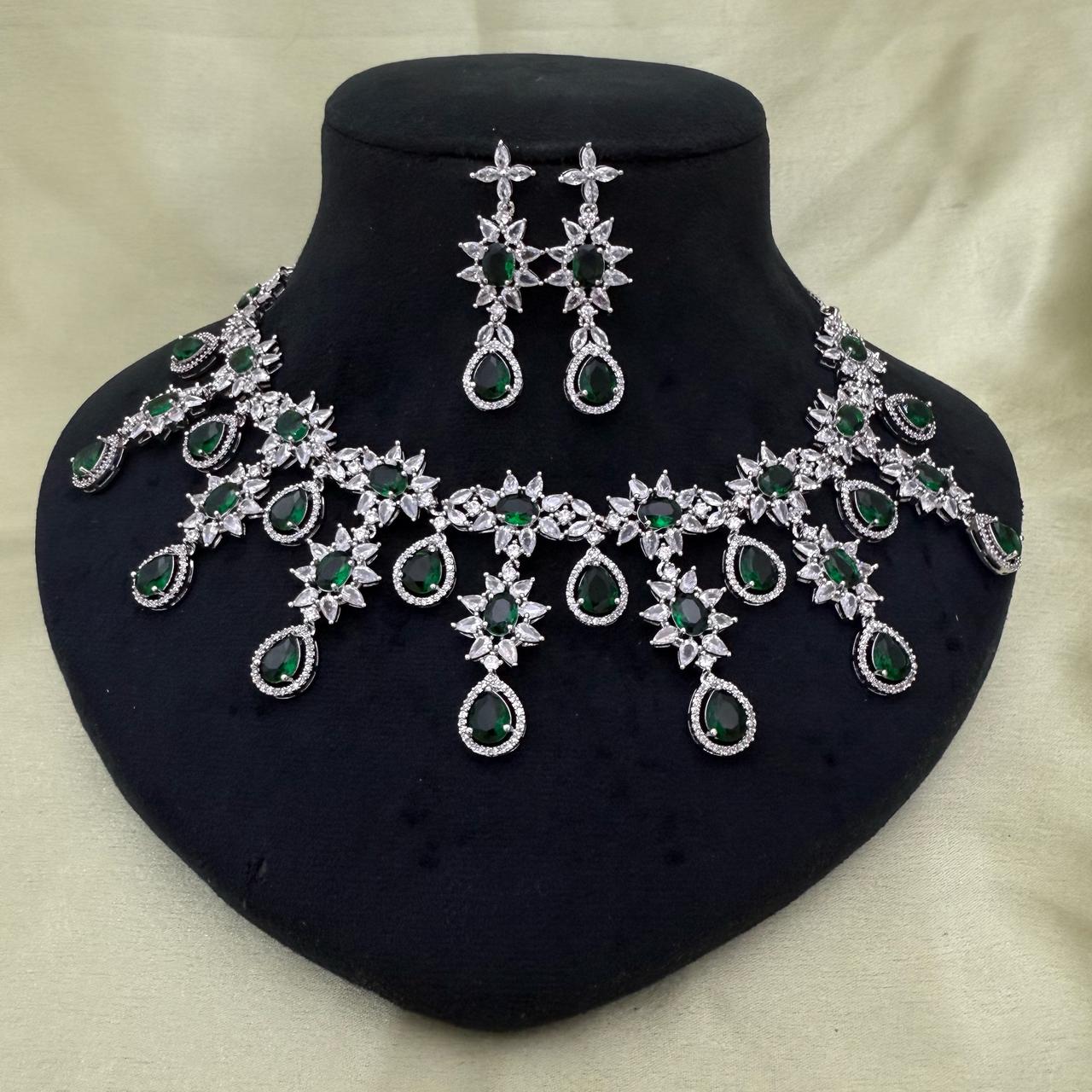 Silver Plated Necklace Set