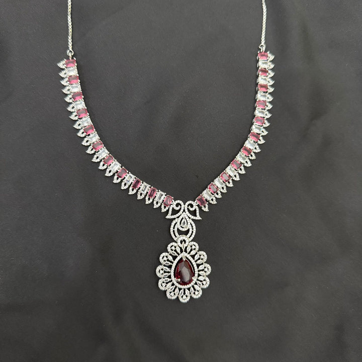 Sparkling Zirconia Necklace Set