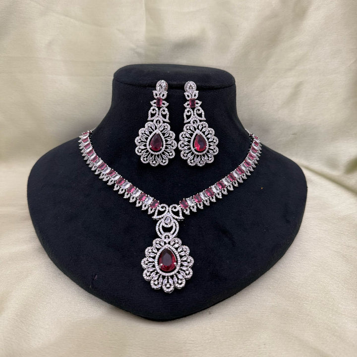 Sparkling Zirconia Necklace Set