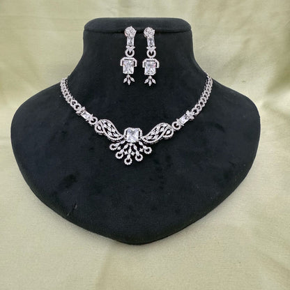 American Diamond Necklace Set