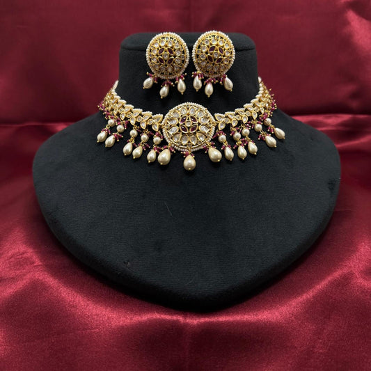 Unique Kundan Polki Choker Set