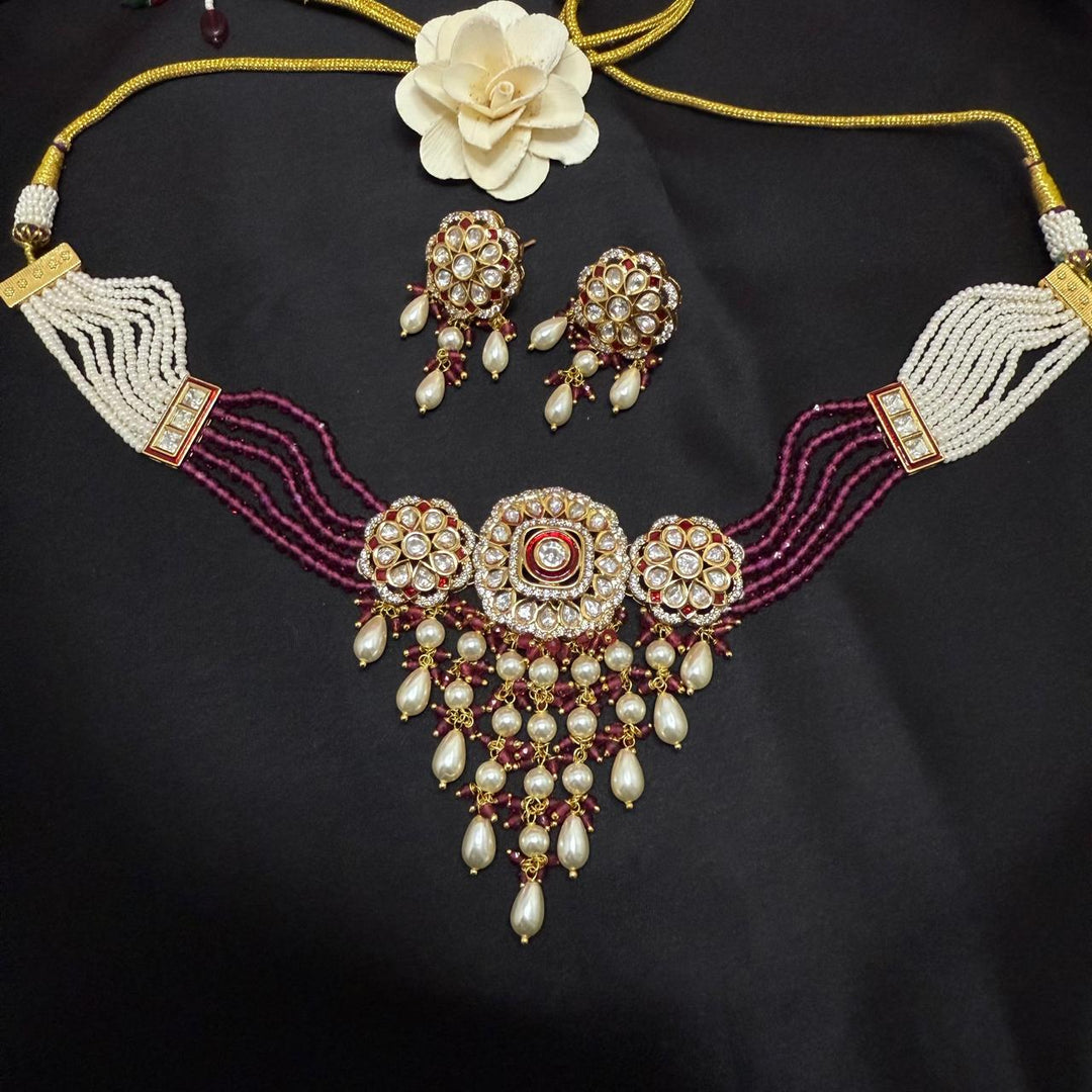 Wedding Wear Kundan Choker Set