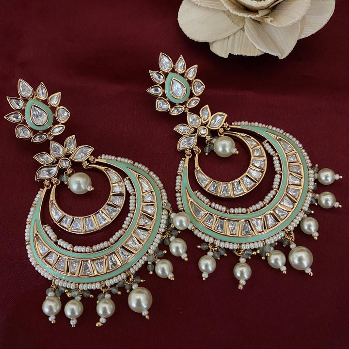 Meenakari Elegant Chandbali Earrings