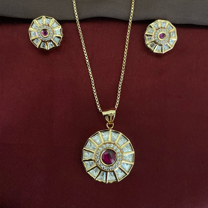 Classic Polki Pendant Set