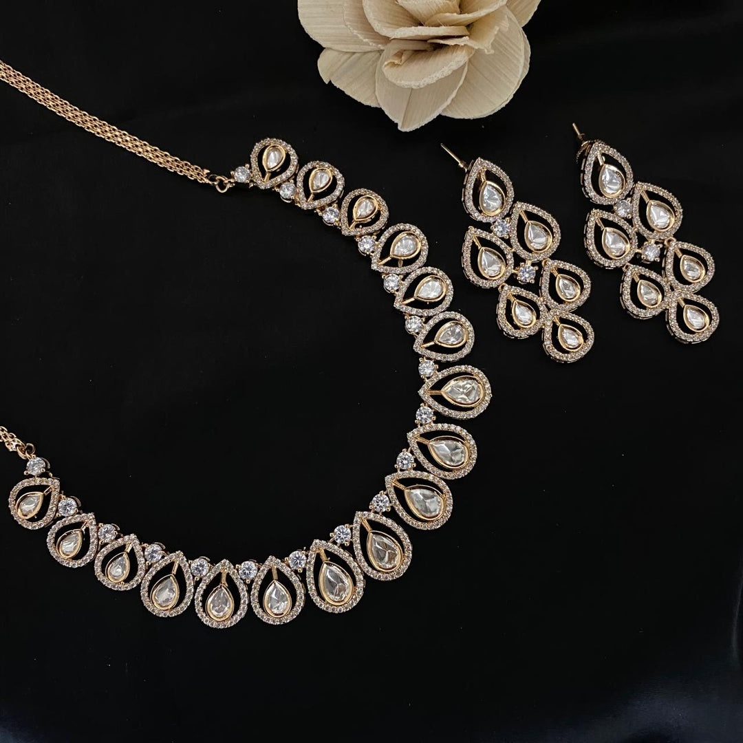 Kundan Polki Necklace Set
