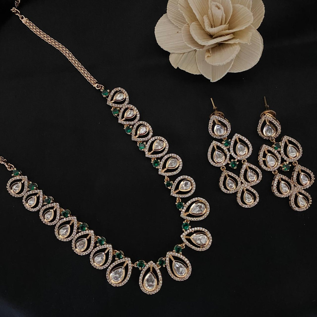 Kundan Polki Necklace Set
