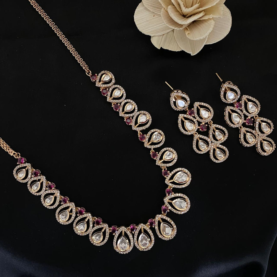 Kundan Polki Necklace Set