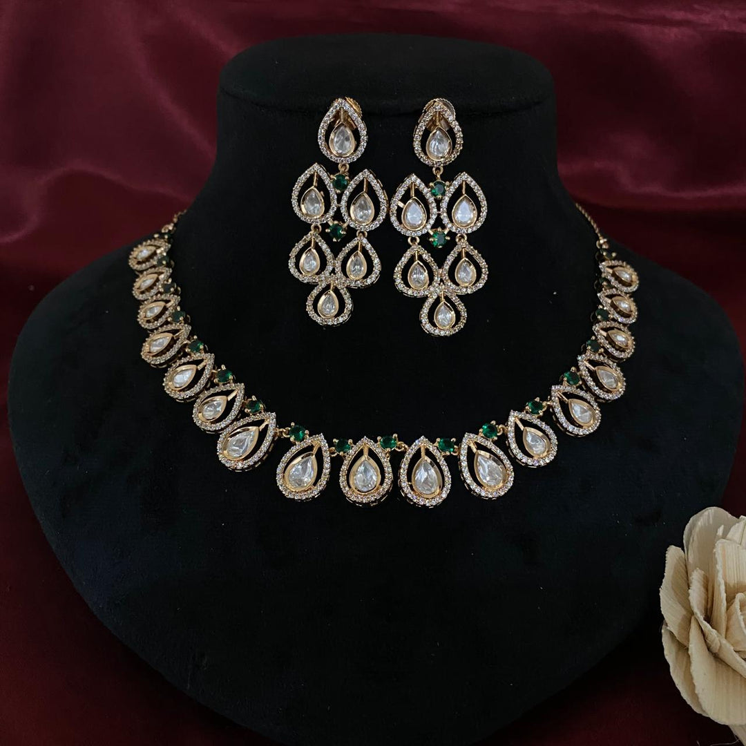 Kundan Polki Necklace Set