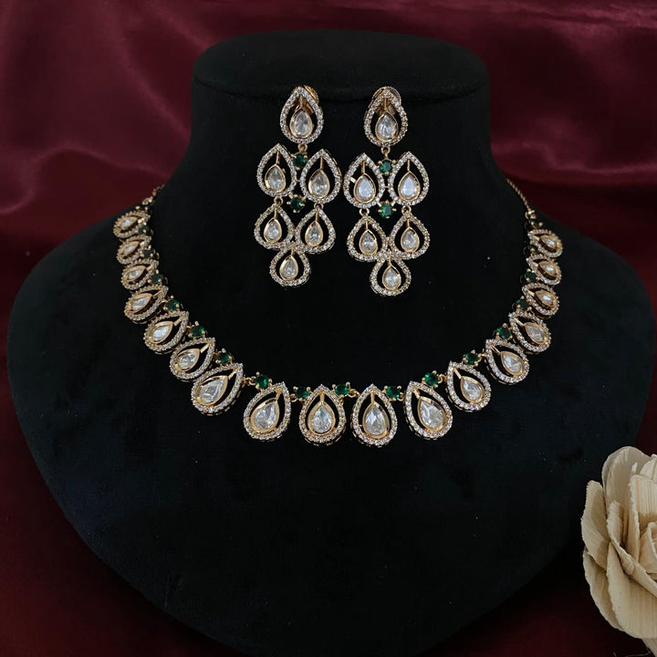 Kundan Polki Necklace Set