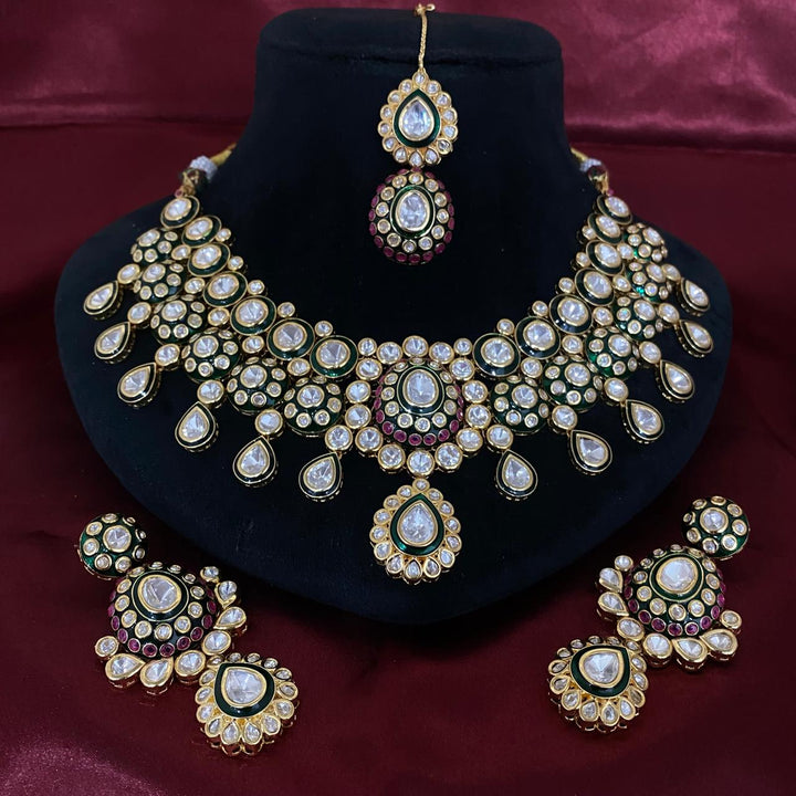 Kundan Meenakari Choker Set