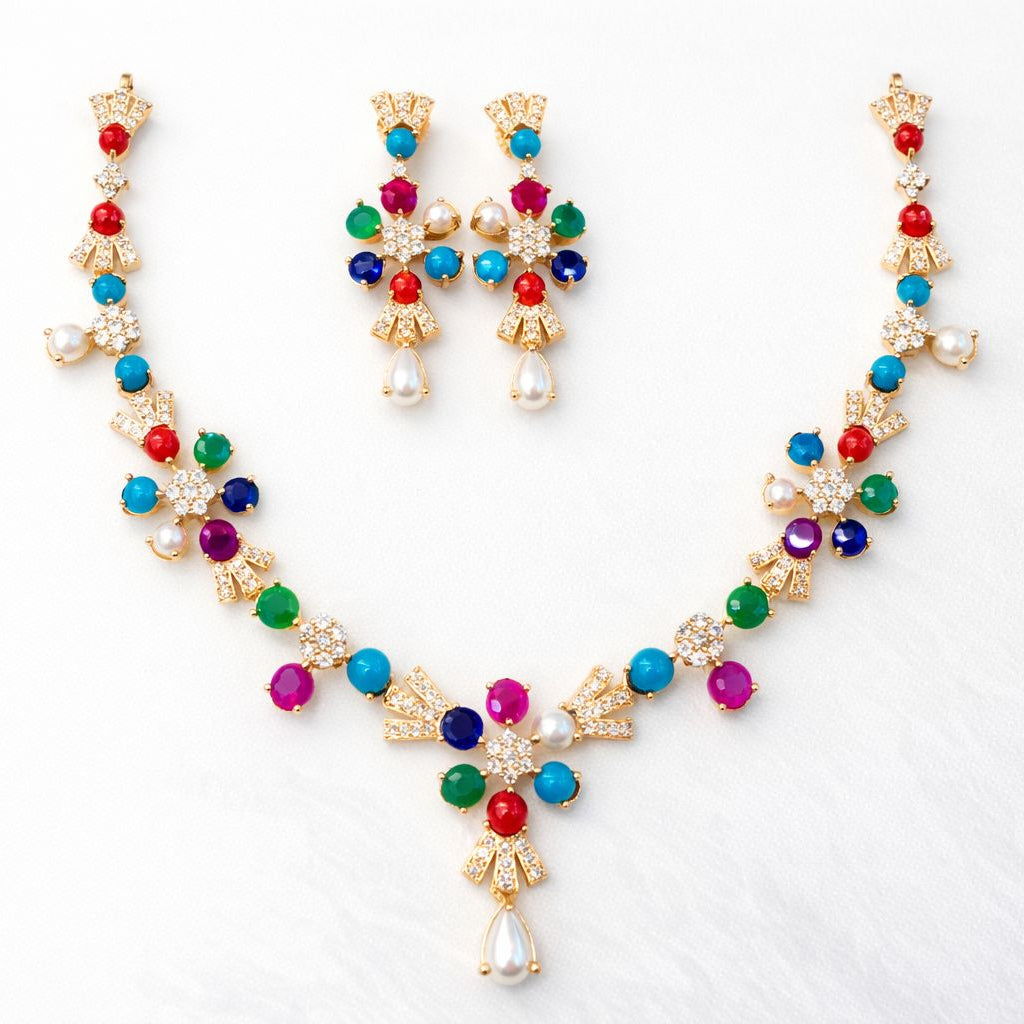 NAVRATAN NECKLACE SET